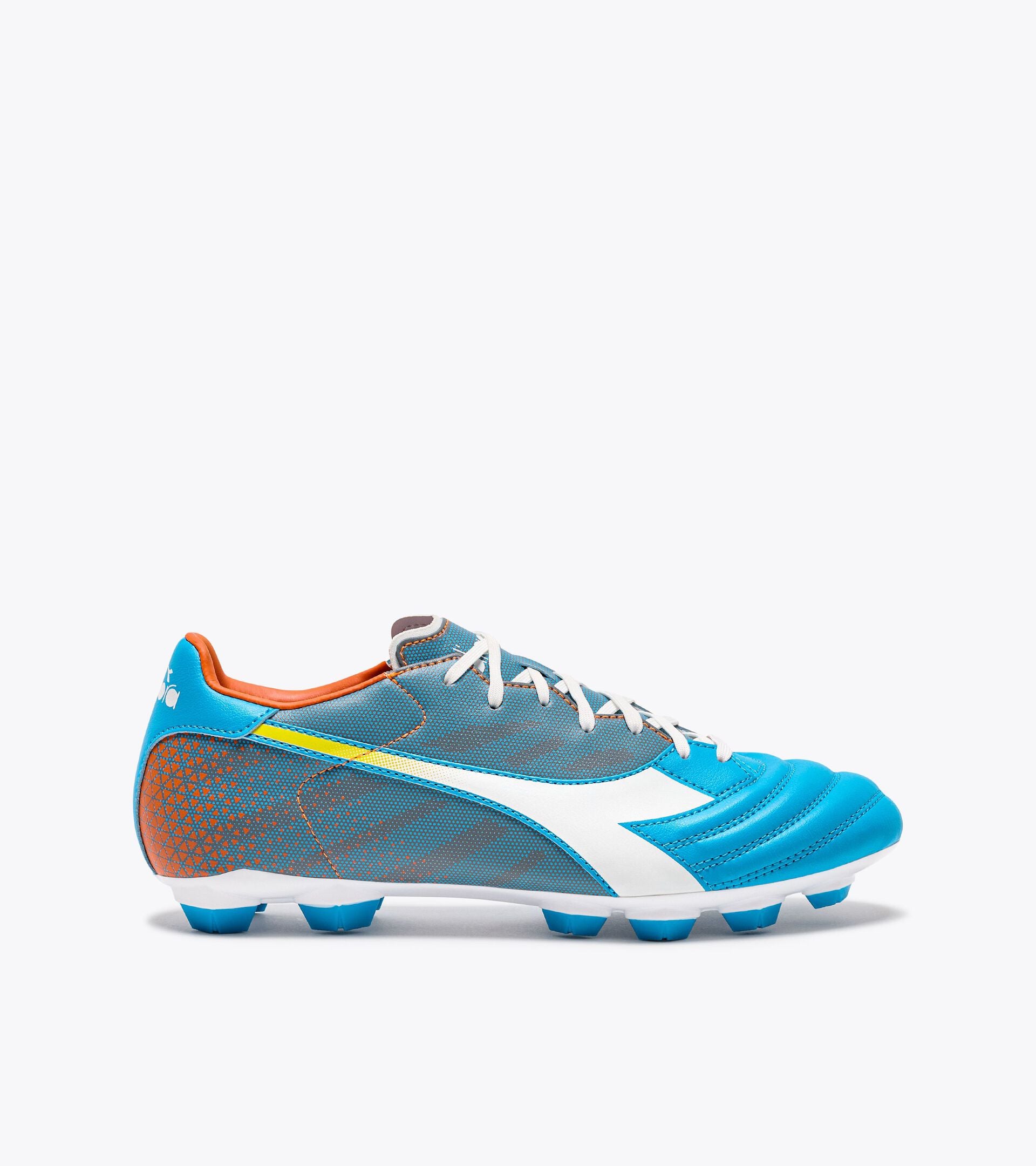 Diadora Brasil Elite Veloce GR LPU (blue fluo/white/orange)-Soccer Command