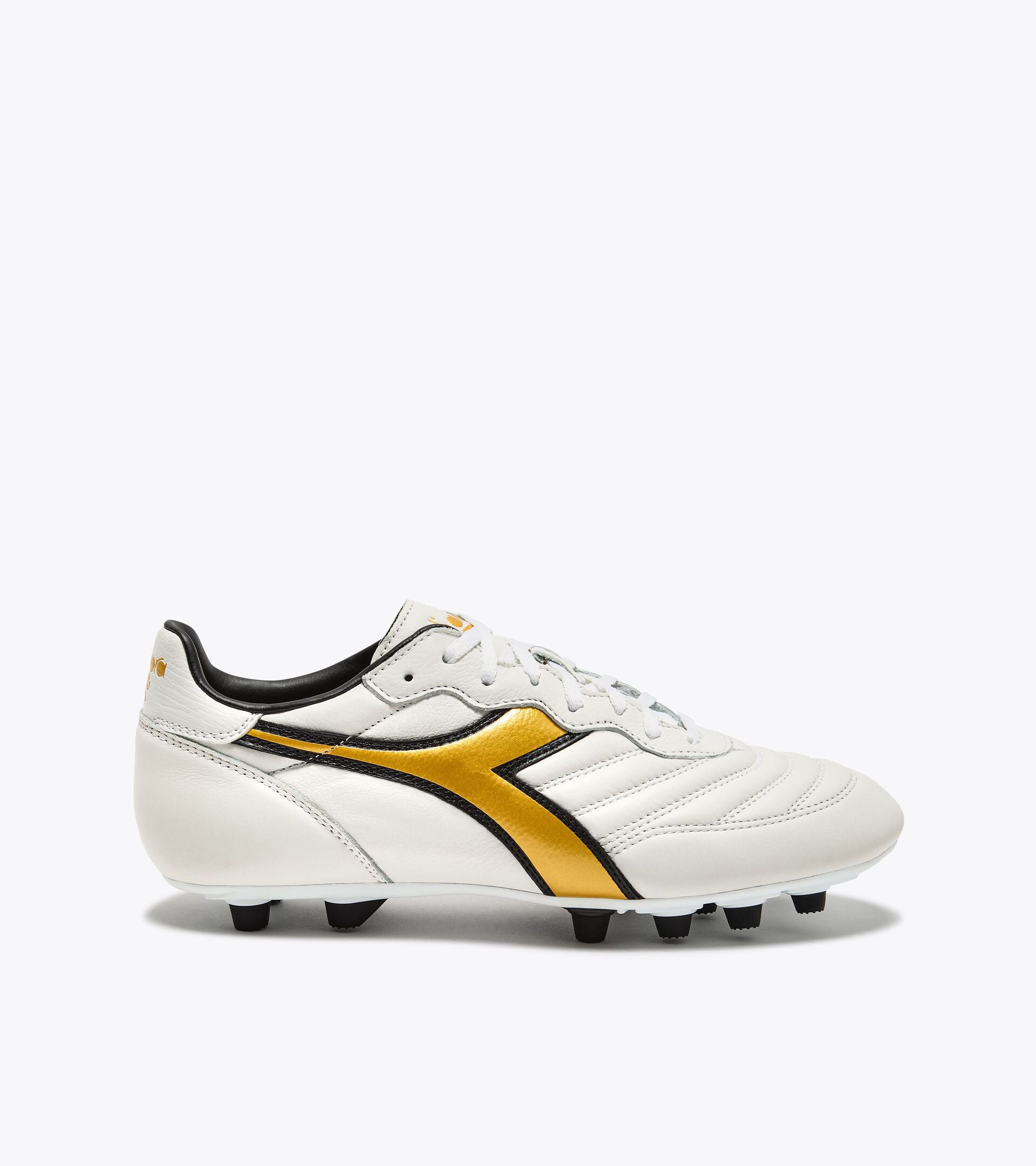 Botas de fútbol Diadora Brasil LT+ MDPU (blanco/dorado)