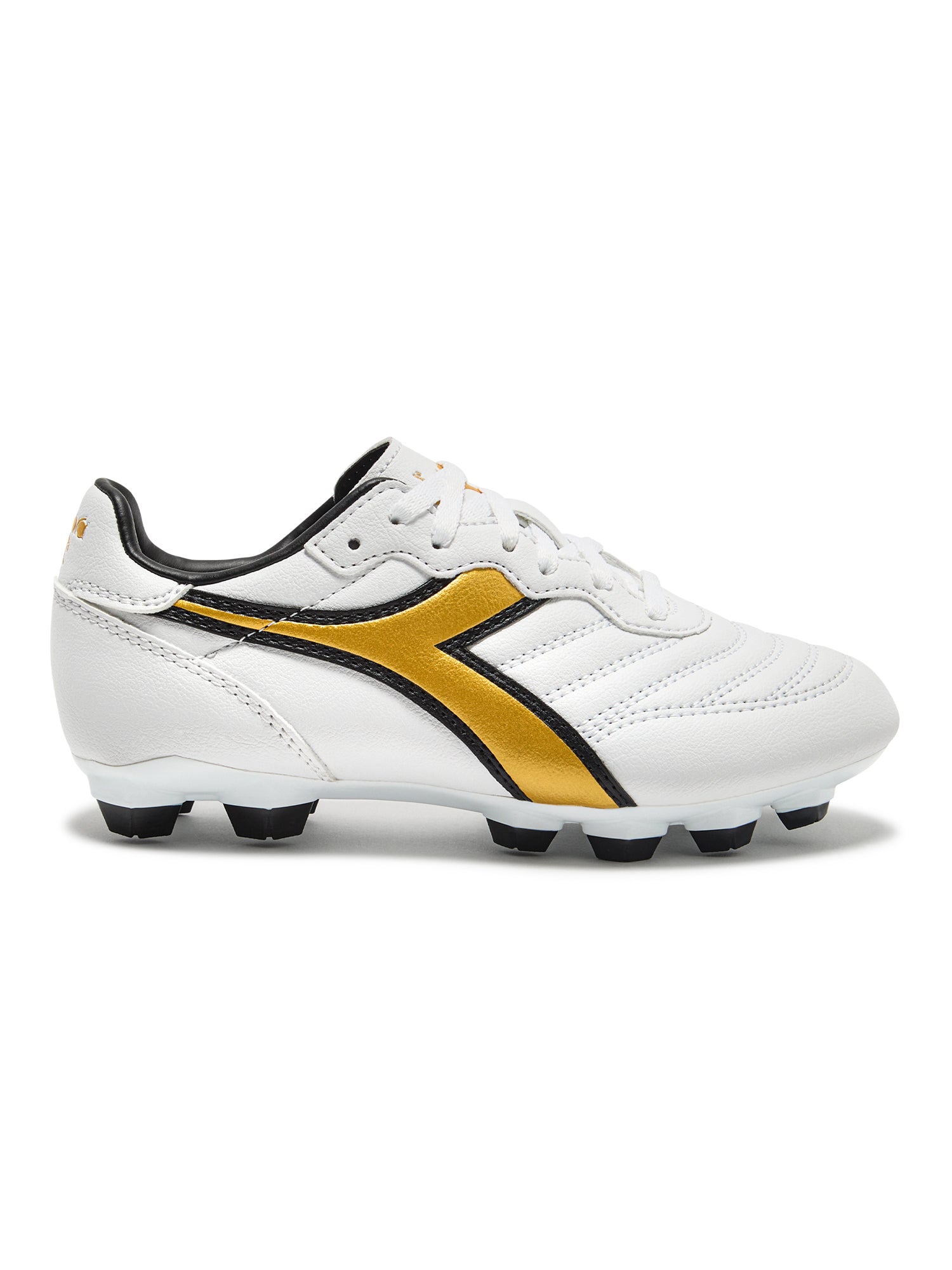 Botas de fútbol Diadora Brasil R LPU JR (blanco/oro)
