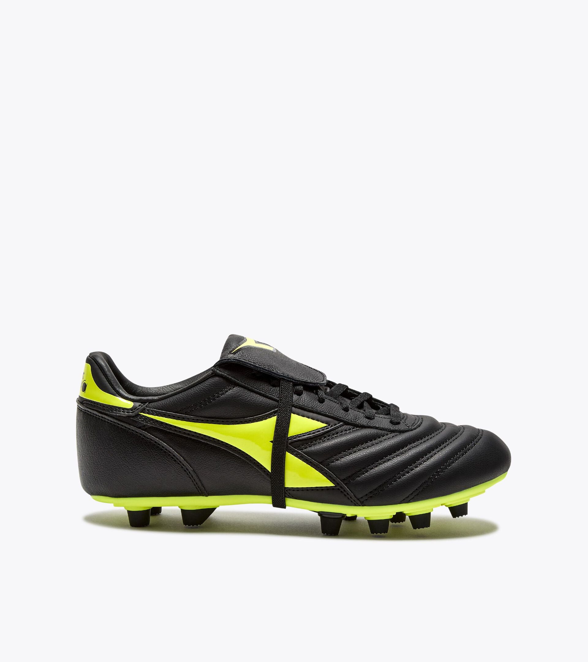 Diadora サッカースパイク ブラック イエロー Diadora Icon LT T MDPU Soccer Cleats (black/fluorescent yellow)