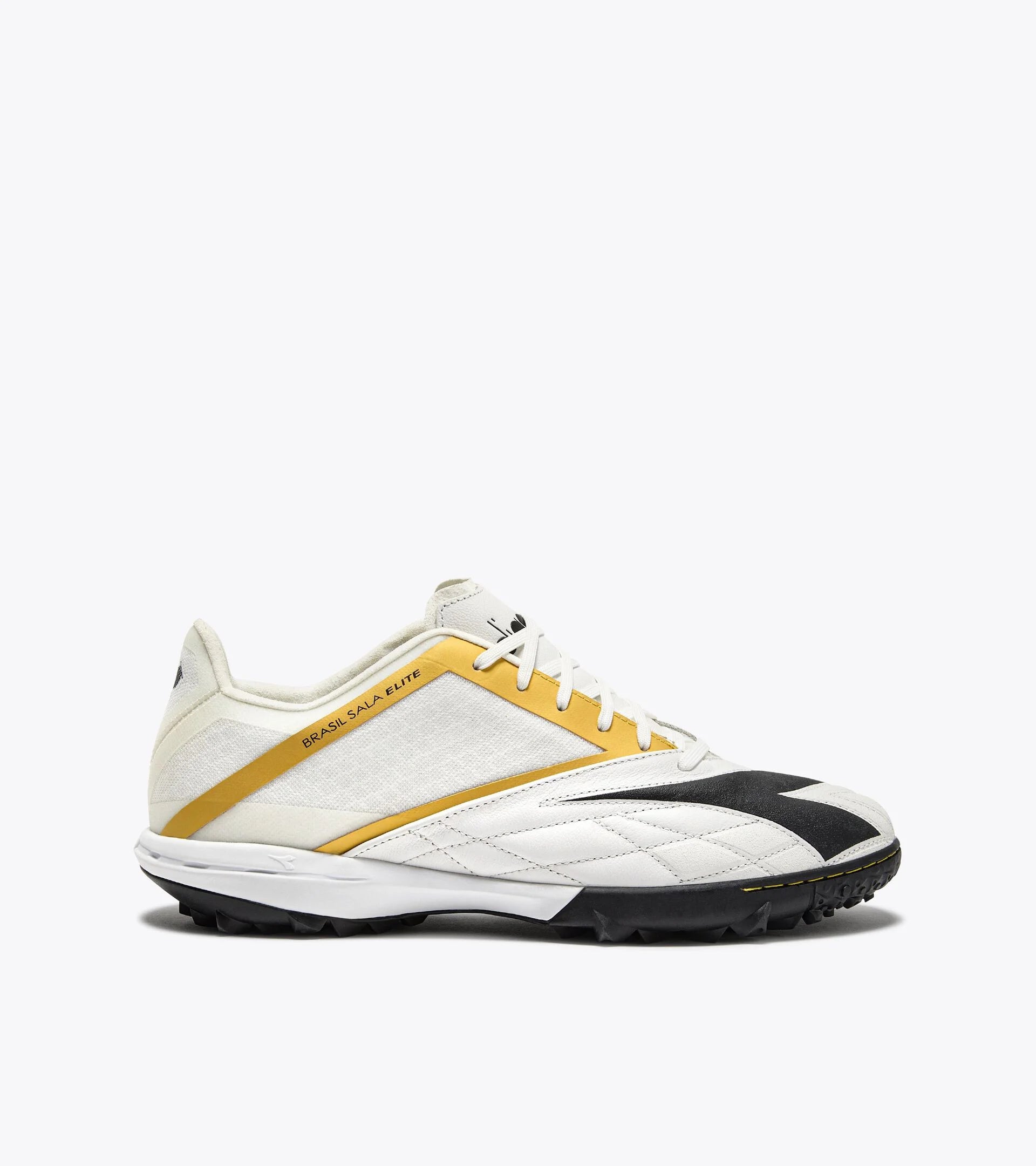 Diadora Brasil Sala Elite TF Soccer Cleats (white/black 
