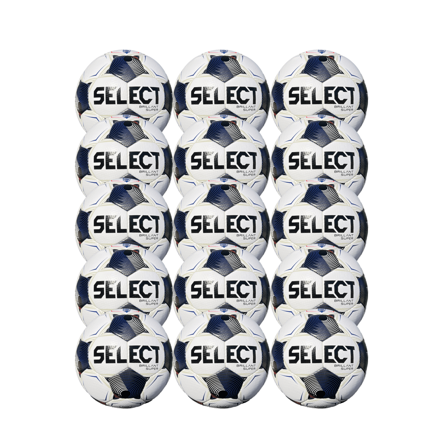 Balón de fútbol Select NJCAA Brilliant Super v25 (paquete de 15)