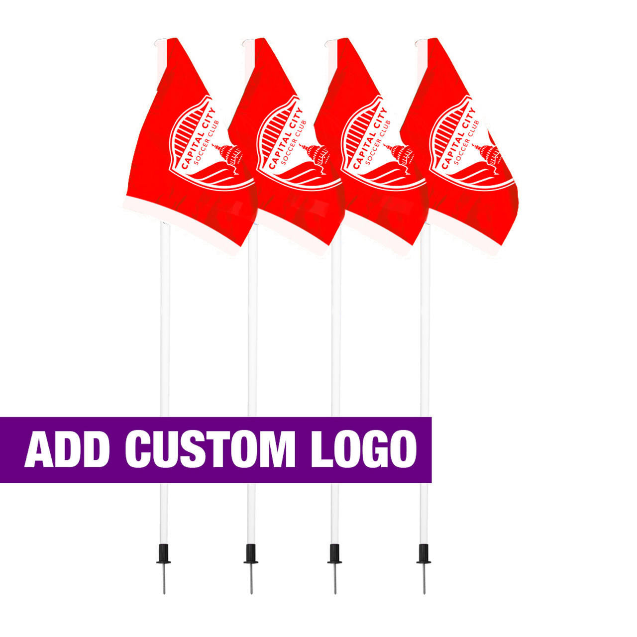 Juego de banderines de esquina de 1" de Soccer Innovations