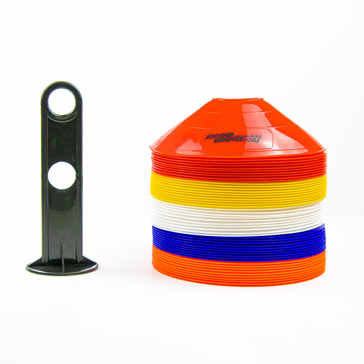 Juego de conos de disco multicolor de 8 pulgadas de Soccer Innovations