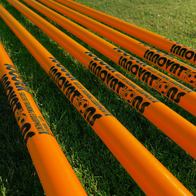 Juego de postes de agilidad de 1" con estacas para el suelo de Soccer Innovations