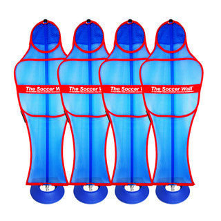 Maniquíes de césped artificial para pared de fútbol de Soccer Innovations (Juego de 4)