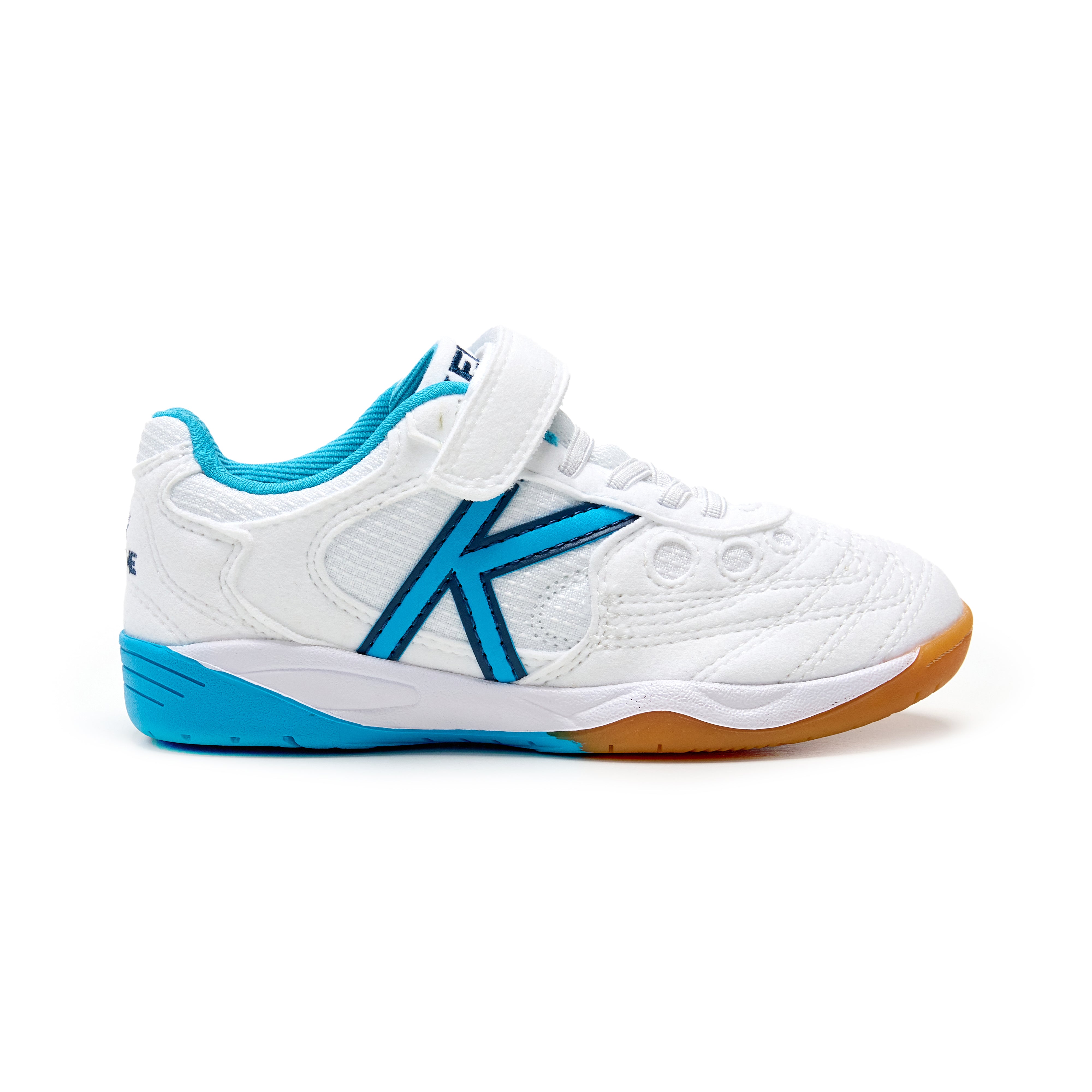 Kelme Indoor Copa Elastic Futsal Shoes (white/blue)