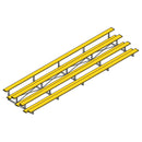 Jaypro Soccer All Aluminum Bleacher (4 Row - Single Foot Plank)-Soccer Command