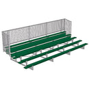 Jaypro Soccer Enclosed Bleacher (5 Row - Single Foot Plank with Guard Rail)