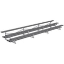 Jaypro Soccer All Aluminum Bleacher (3 Row - Double Foot Plank)