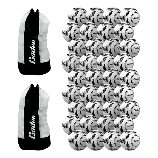 Baden Z-Series Club Soccer Ball Kit 36-pack with 2 Vented Carry Bag-Soccer Command