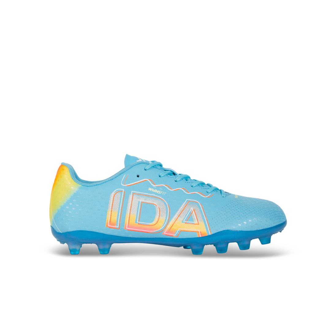 Botas de fútbol IDA Rise Club para mujer FG/AG (azul amanecer)