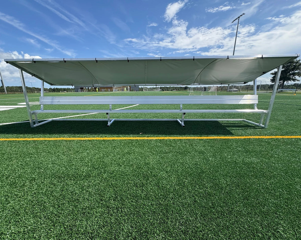 Refugio para banco de fútbol del equipo Pevo