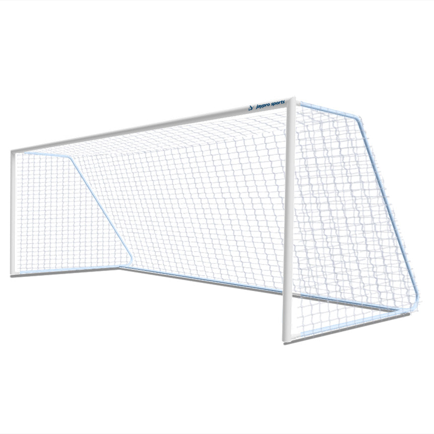 Jaypro 8' x 24' Nova Classic Official Round Goals Package (pair)