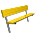 Jaypro Soccer Player Bench With Seat Back (In-Ground)-Soccer Command