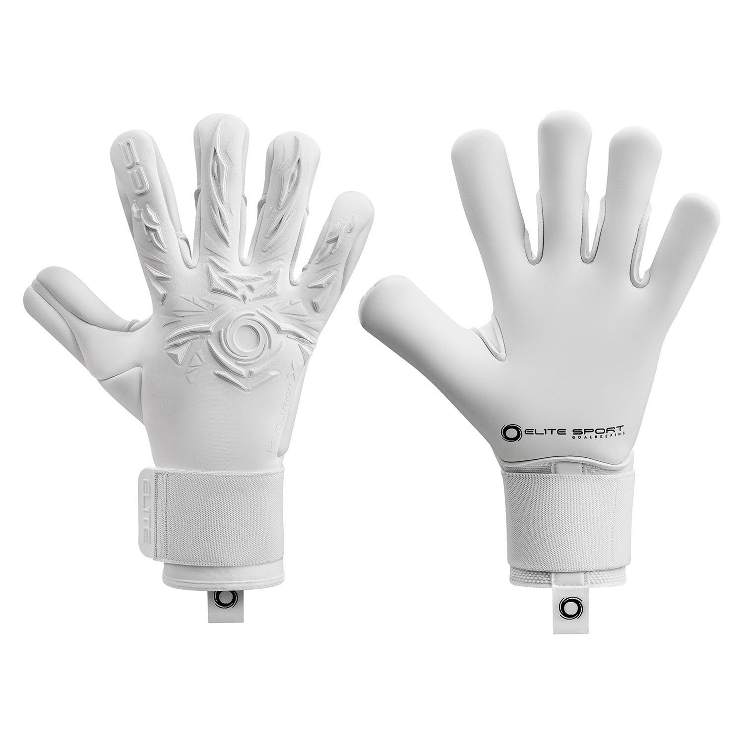 Guantes de portero Elite Sport Revolution X blancos v25