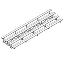 Jaypro Soccer All Aluminum Bleacher (4 Row - Single Foot Plank)-Soccer Command