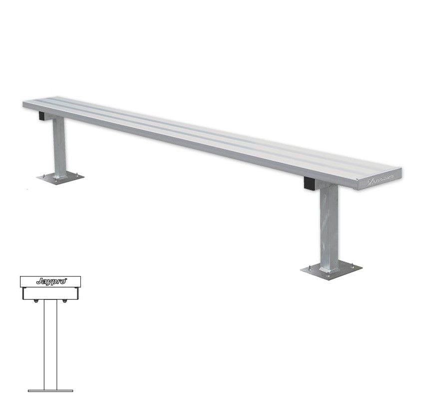 Banco de jugador de fútbol Jaypro (montaje en superficie)