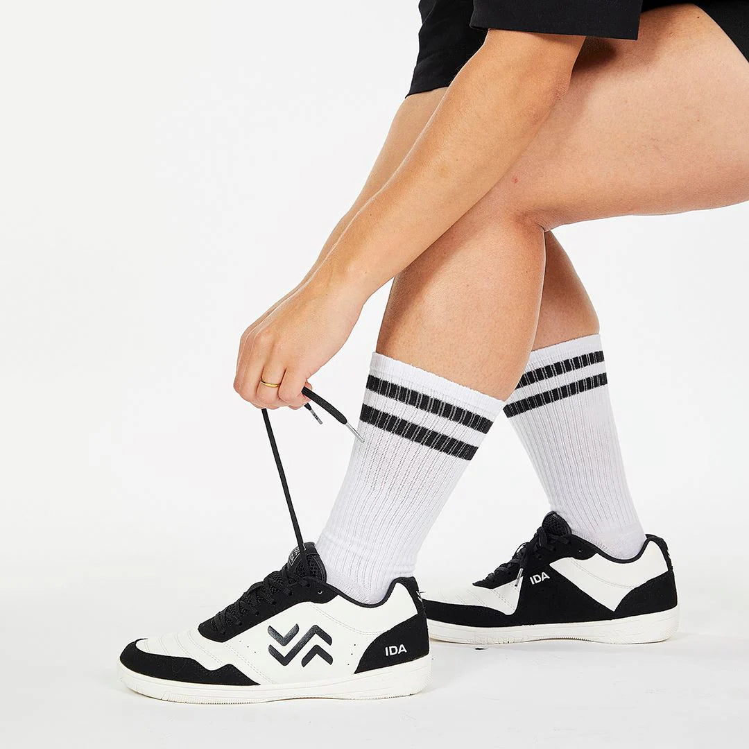 Zapatillas de fútbol sala IDA Spirit para mujer (negro/blanco)