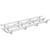 Jaypro Soccer All Aluminum Bleacher (3 Row - Double Foot Plank)