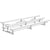 Jaypro Soccer All Aluminum Bleacher (3 Row - Double Foot Plank)