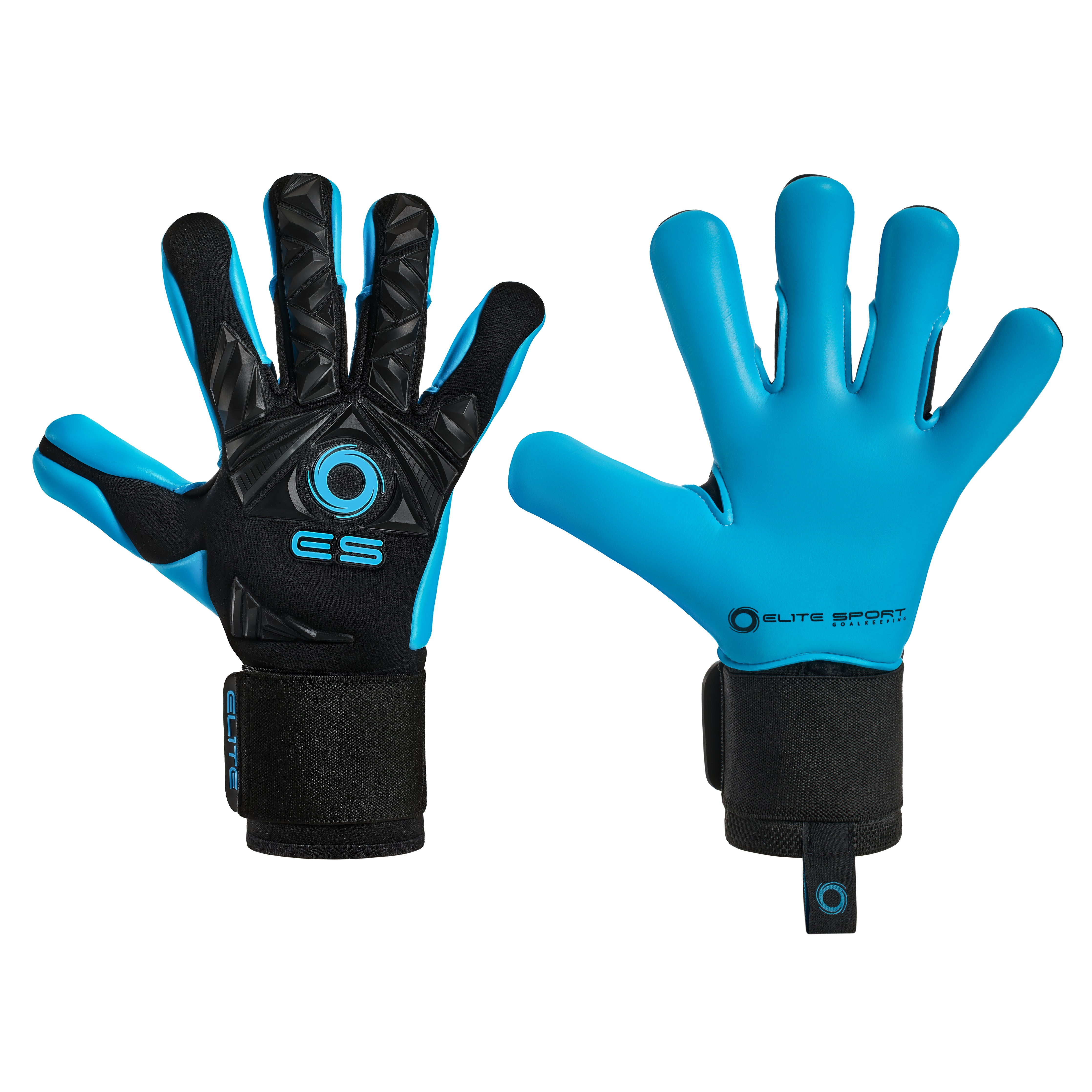 Elite Sport Revolution II Combi Aqua Goalkeeper Gloves-Soccer Command
