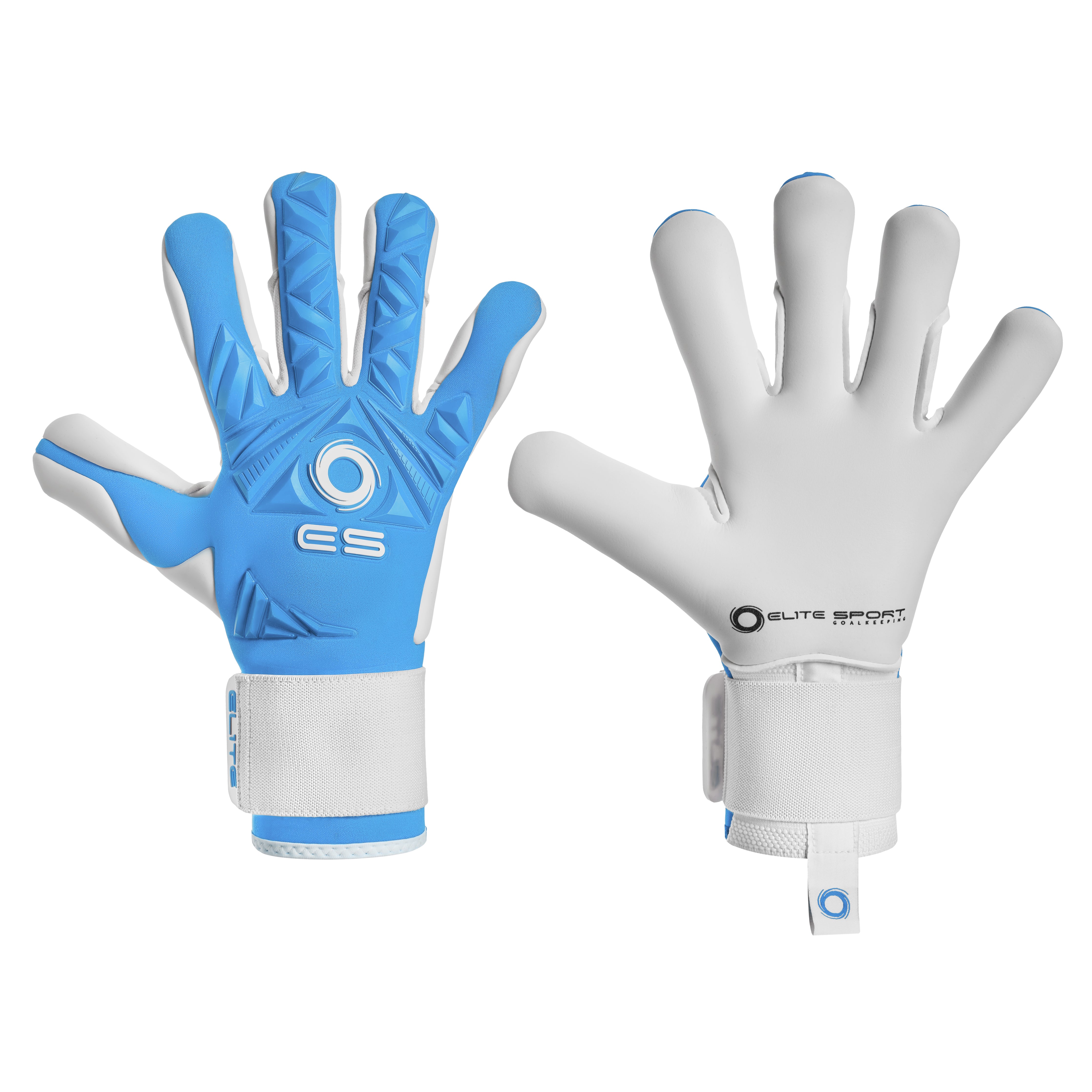 Elite Sport Revolution II Combi Light Blue Goalkeeper Gloves-Soccer Command