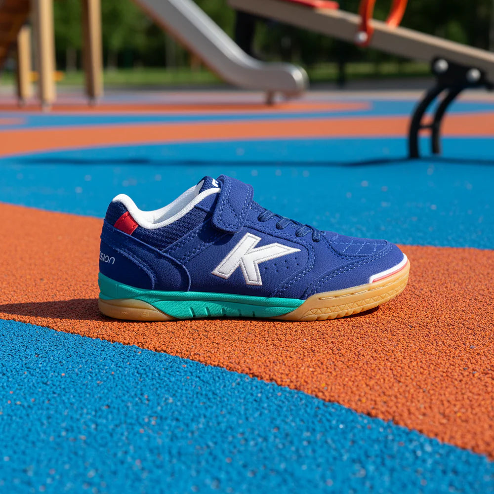 Kelme Precision Elastic Futsal Shoes (royal/turquoise)