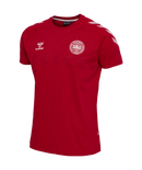 2022 hummel Denmark DBU Fan Tee (red)-Soccer Command