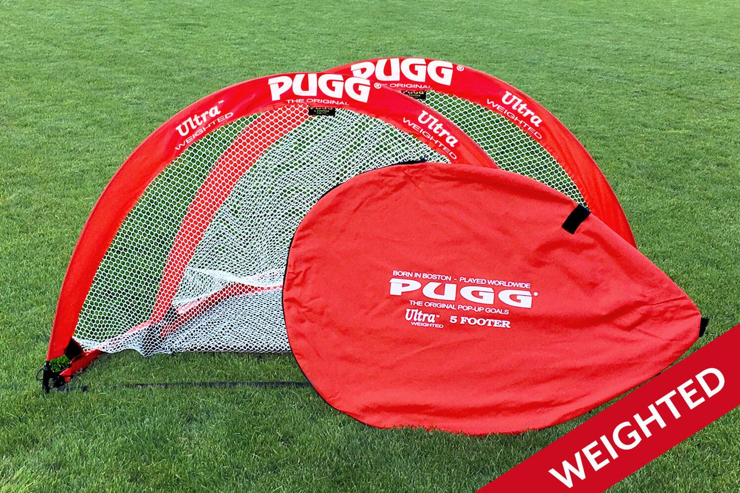 Pugg Ultra Q5 Weighted 5 Footer Pop-Up Portable Soccer Goals-Soccer Command