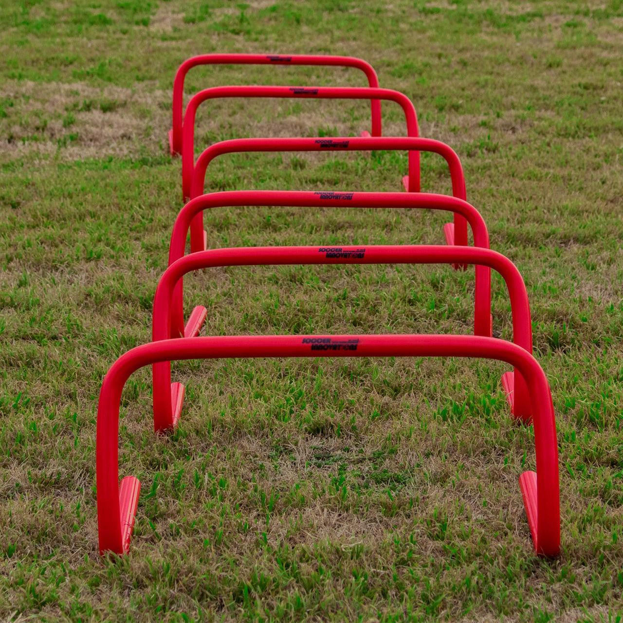 Obstáculos de velocidad y agilidad establecidos por Soccer Innovations