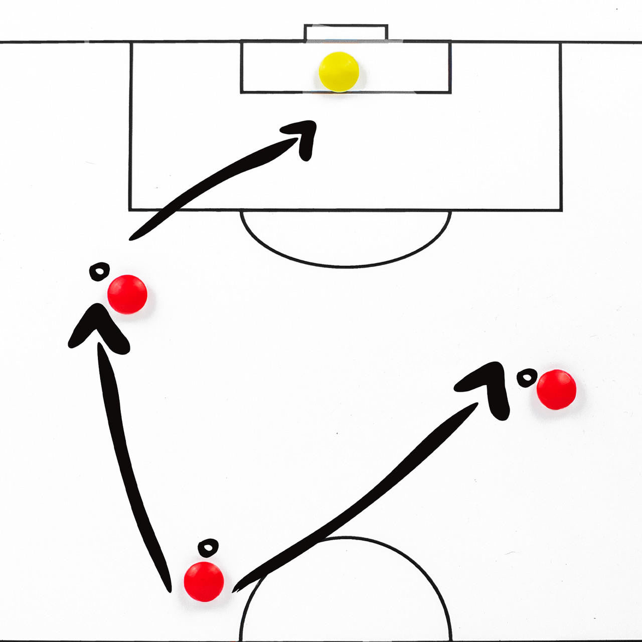 Juego de imanes para tablero táctico de Soccer Innovations (2 tamaños)