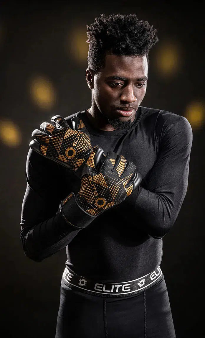 Elite Sport Nobre Black Goalkeeper Gloves-Soccer Command