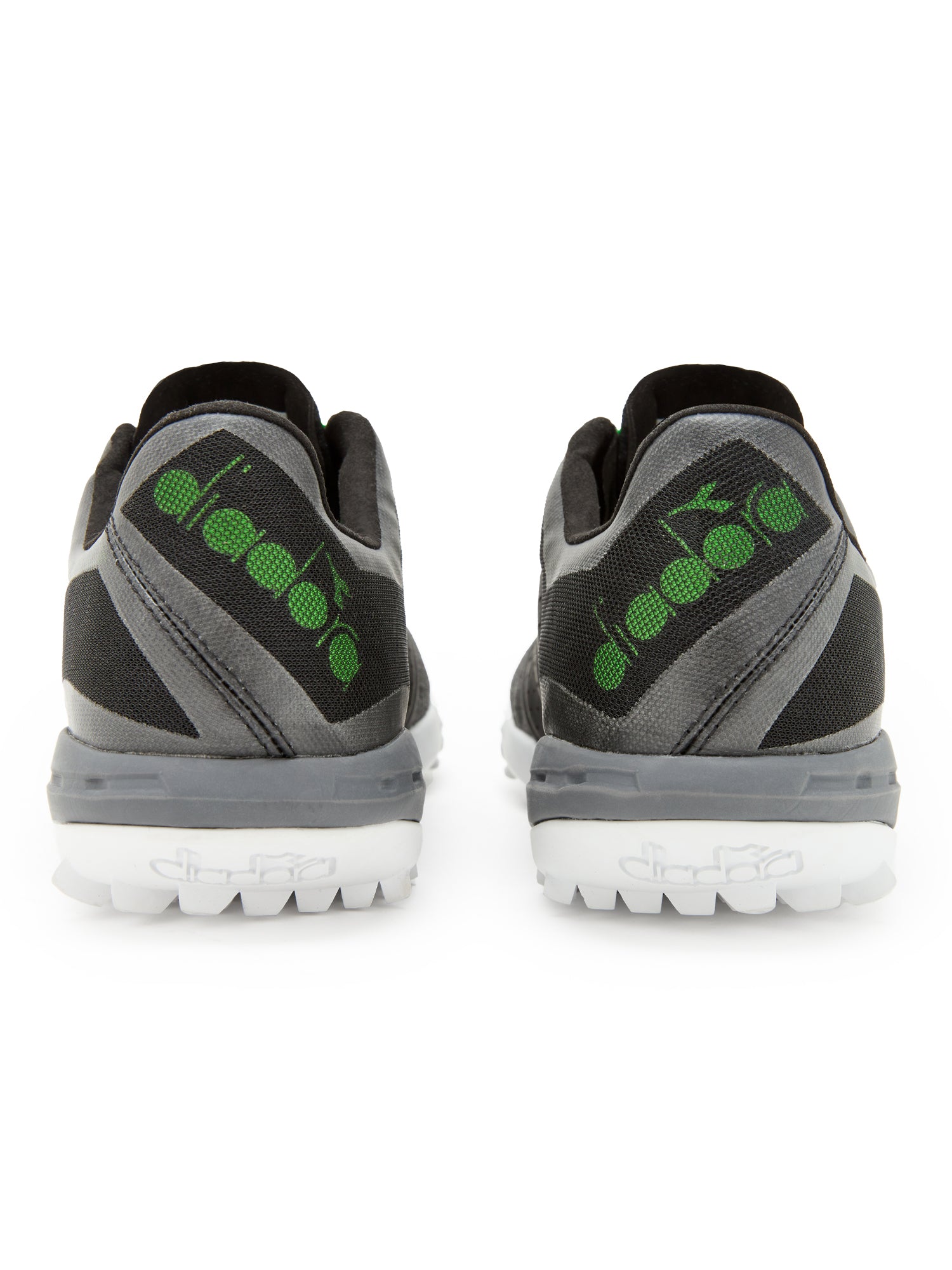 Diadora Brasil Sala TF Soccer Cleats (black/green fluo)-Soccer Command