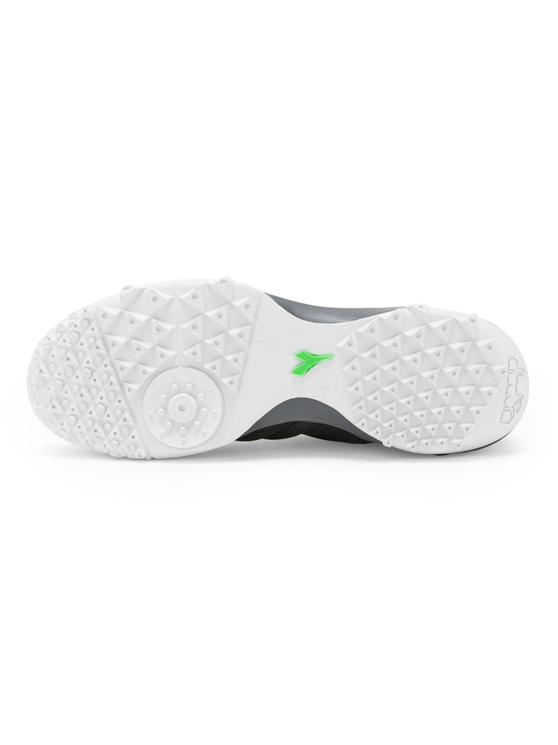 Diadora Brasil Sala TF Soccer Cleats (black/green fluo)-Soccer Command
