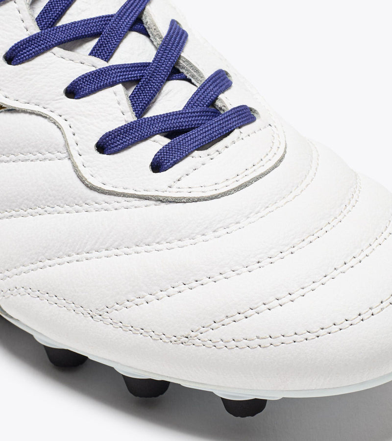 Diadora Brasil Italy OG GR LT+ MDPU Soccer Cleats (white/mazarine blue/gold)-Soccer Command