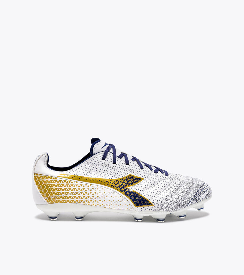 Diadora Brasil Elite GR LT LP12 (white/mazarine blue/gold)-Soccer Command