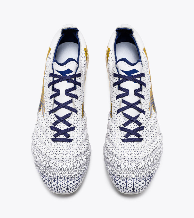 Diadora Brasil Elite GR LT LP12 (white/mazarine blue/gold)-Soccer Command