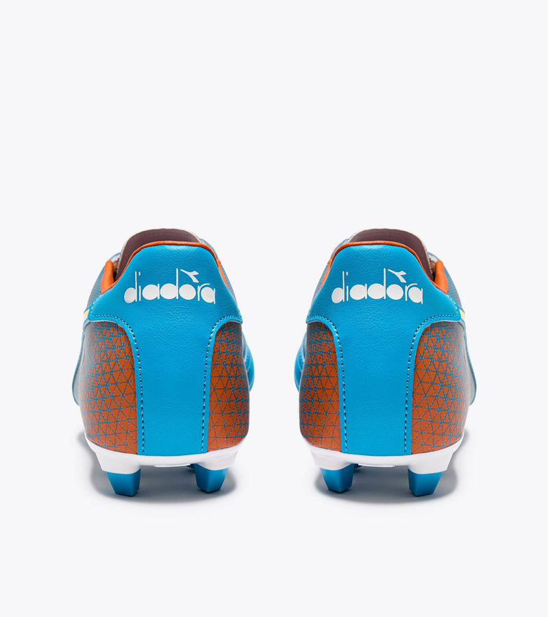 Diadora Brasil Elite Veloce GR LPU (blue fluo/white/orange)-Soccer Command