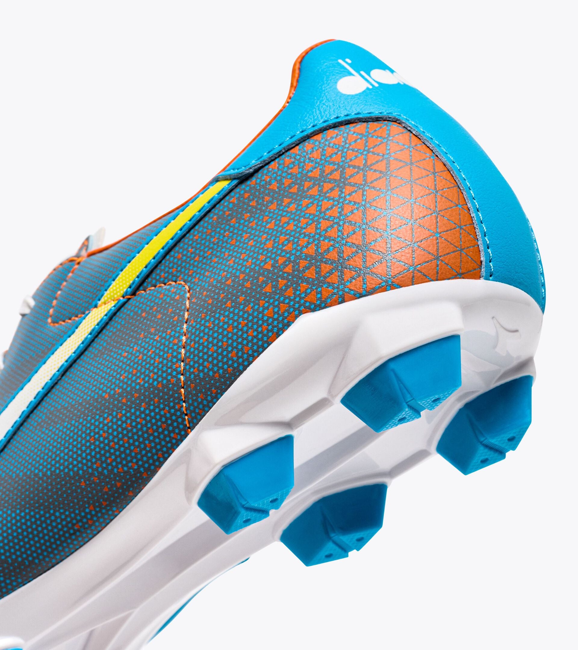 Diadora Brasil Elite Veloce GR LPU (blue fluo/white/orange)-Soccer Command