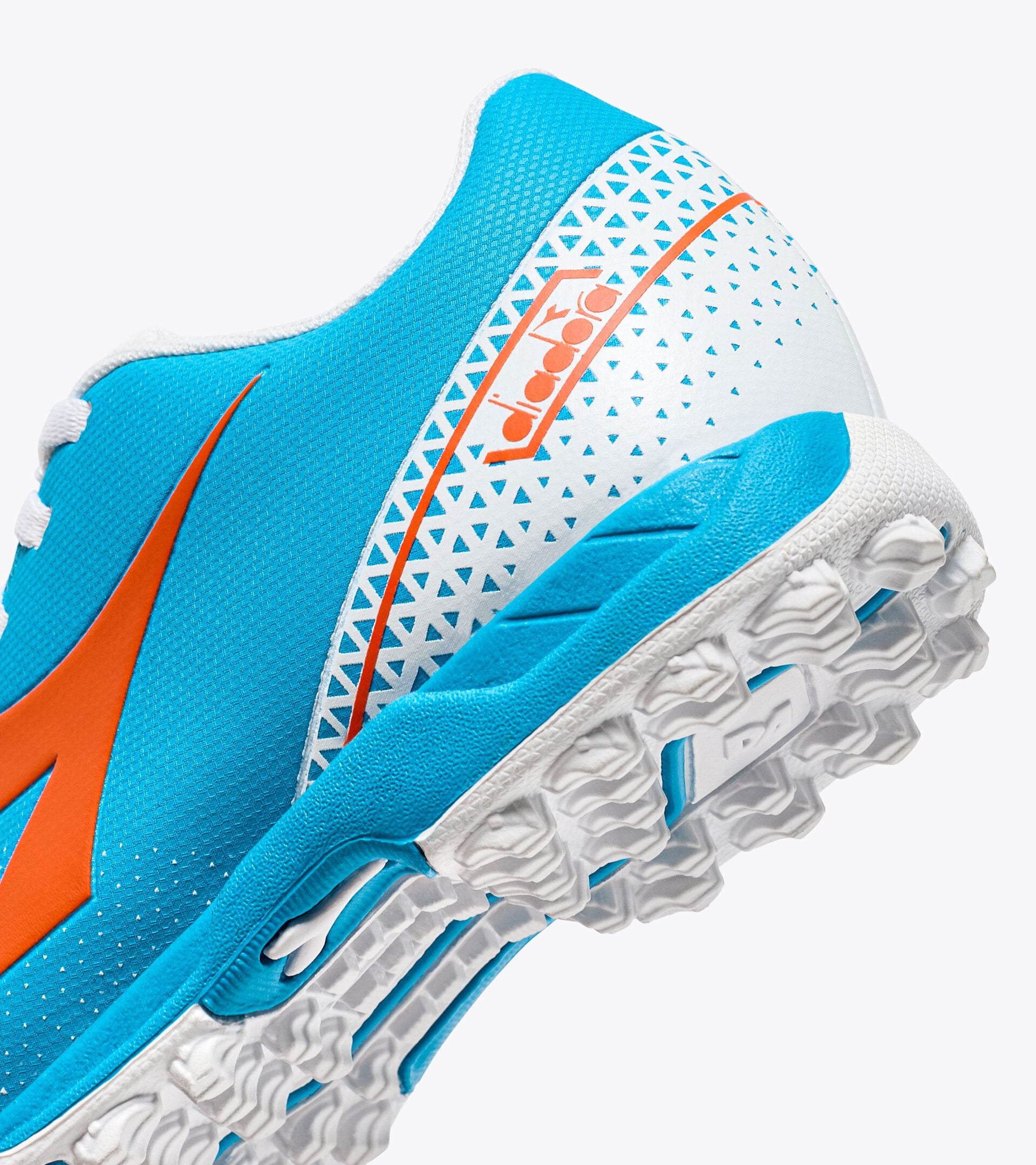 Diadora Pichichi 6 TF JR (blue fluo/white/orange)-Soccer Command