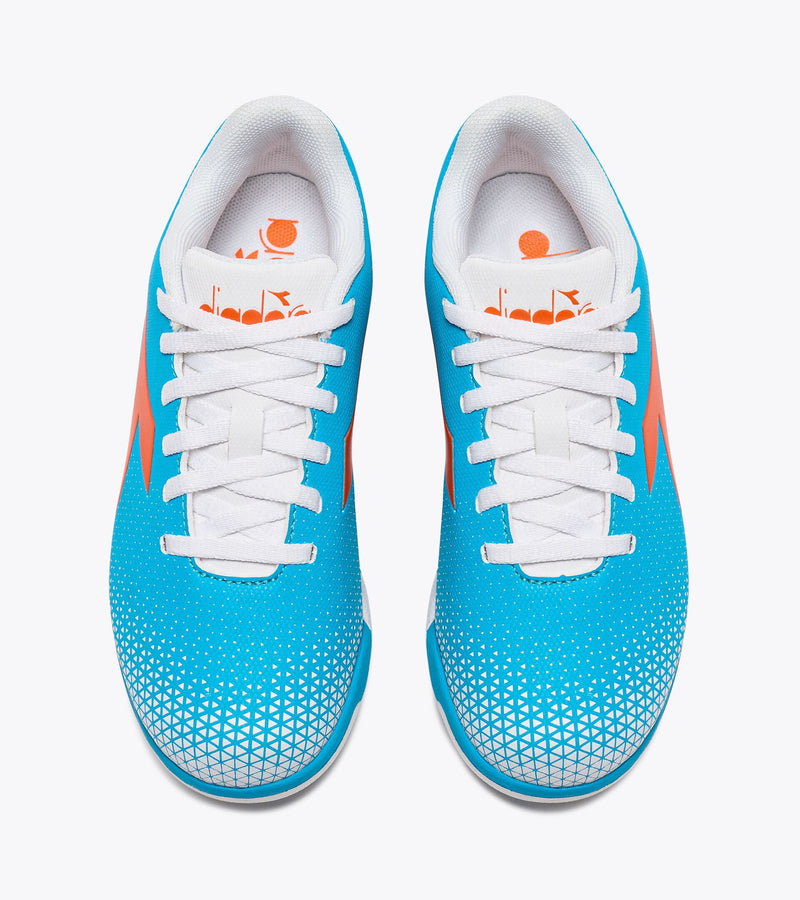 Diadora Pichichi 6 TF JR (blue fluo/white/orange)-Soccer Command