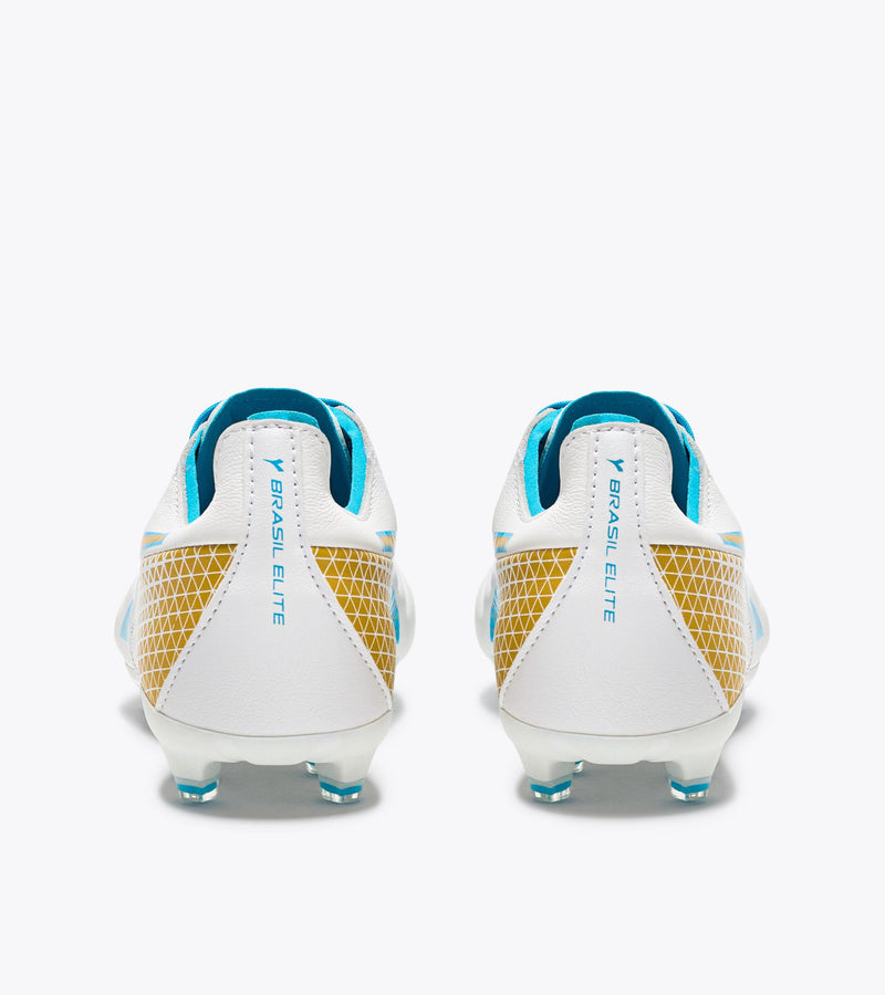 Diadora Brasil Elite GR LT W LP12 (white/blue fluo/rich gold)-Soccer Command