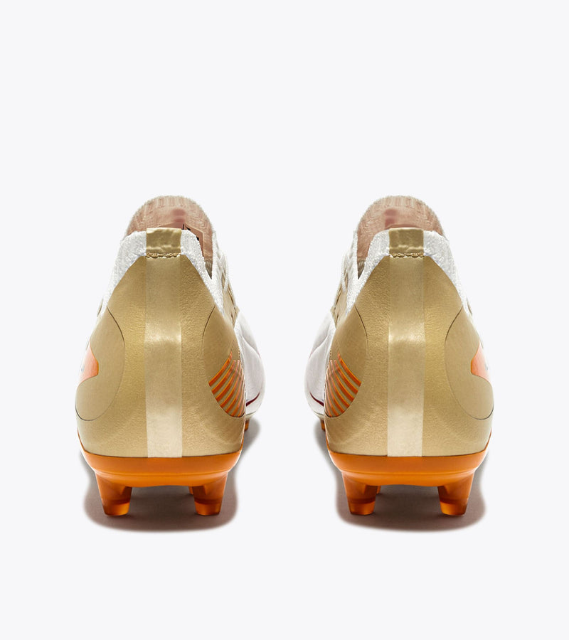 Diadora Maximus Elite SLX Soccer Cleats (white/chili pepper/russet orange)