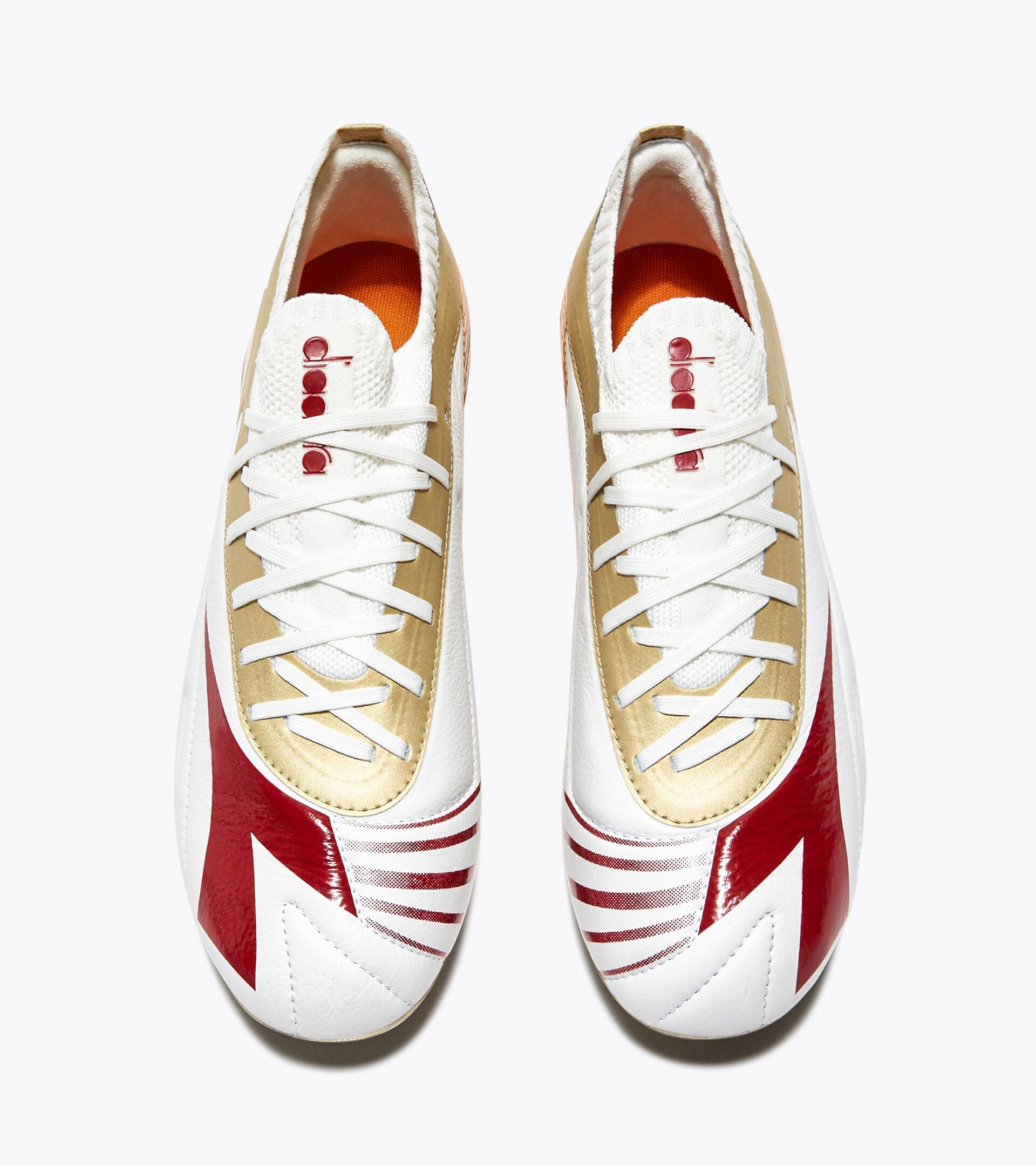 Botas de fútbol Diadora Maximus Elite SLX (blanco/pimienta de chile/naranja rojizo)