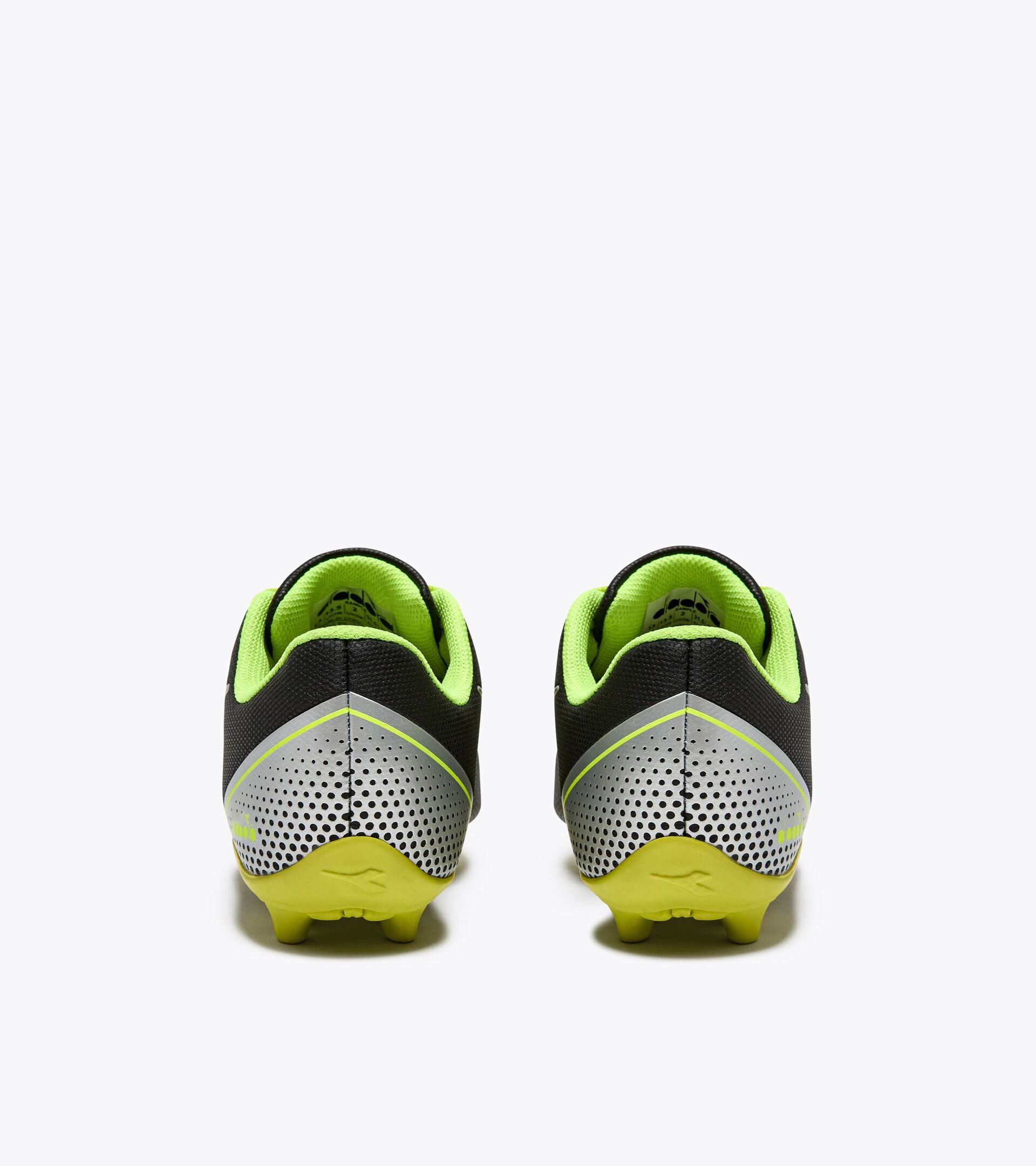 Botas de fútbol Diadora Pichichi 7 MD JR (negro/amarillo fl dd/plateado dd)