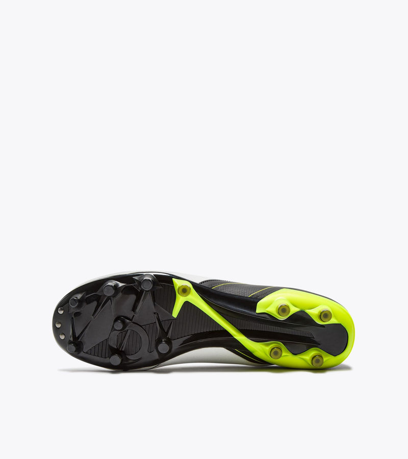 Diadora Maximus Icon SLX Soccer Cleats (black/white/yellow flour DD)