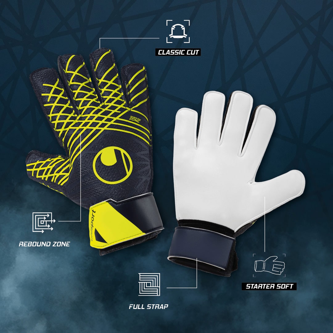 Guantes de portero suaves Uhlsport Prediction Starter