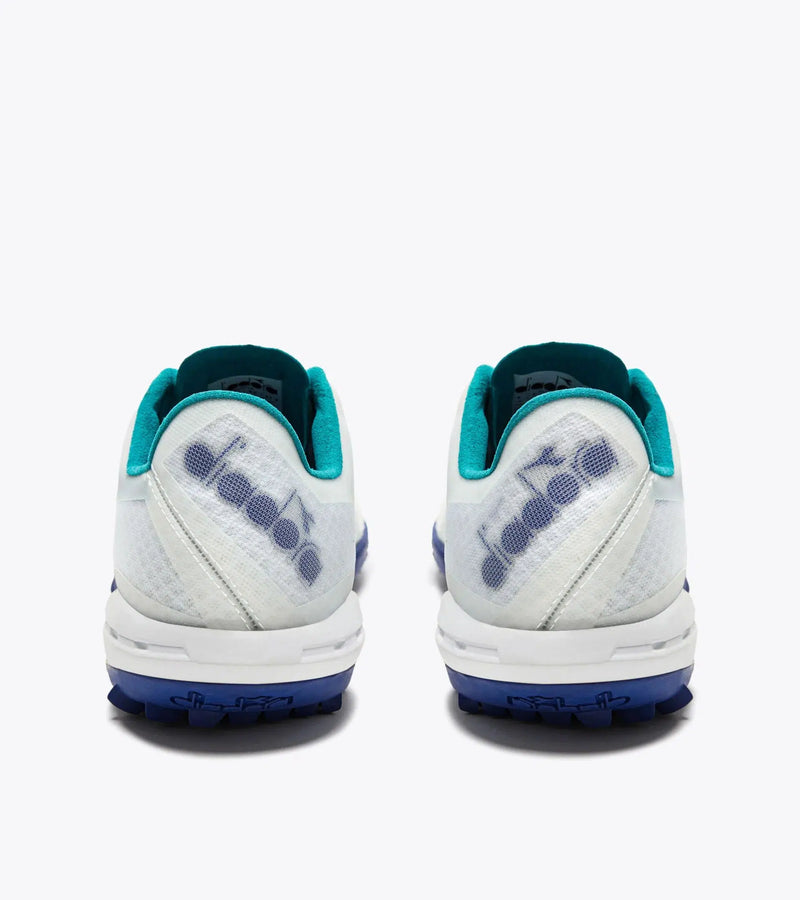 Diadora Brasil Sala Cup TF Soccer Cleats (white/navy)-Soccer Command