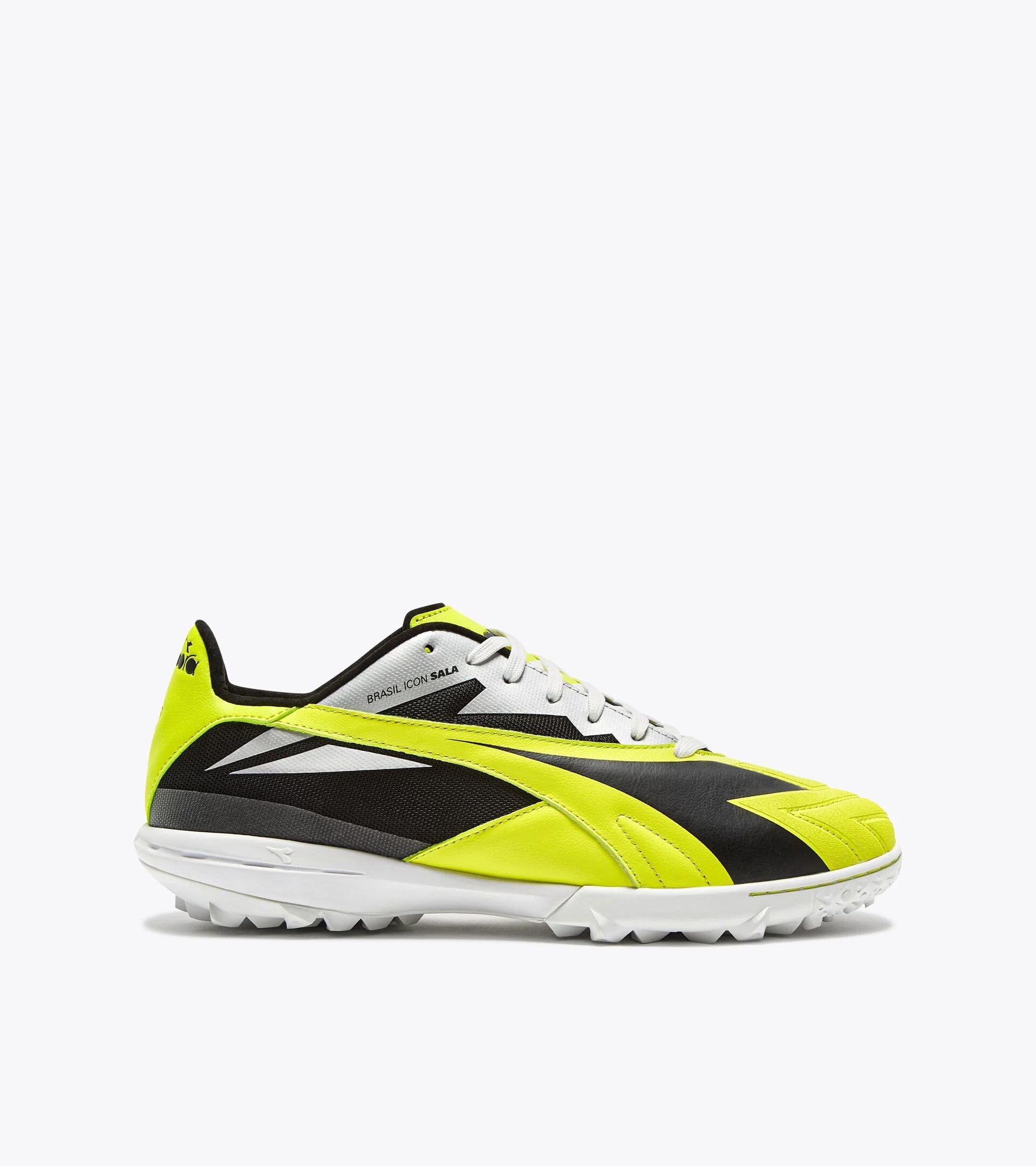 Zapatillas de fútbol Diadora Brasil Icon Sala TF (amarillo fluorescente DD/negro)